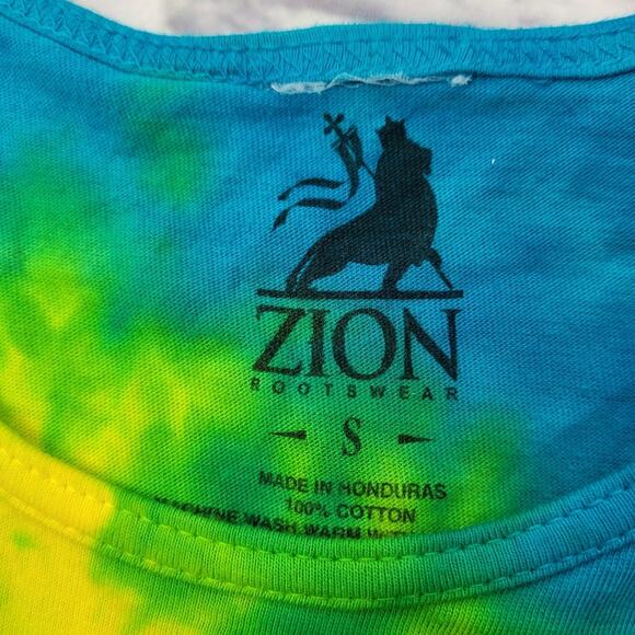 Zion Rootswear Bob Marley Tie Dye Tank size Small - Picture 4 of 4